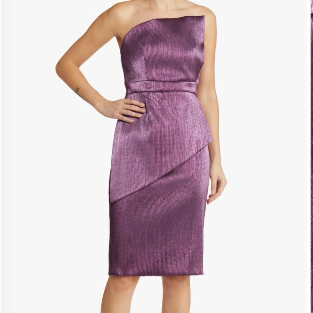 Lenora Lamé Cocktail Sheath Dress